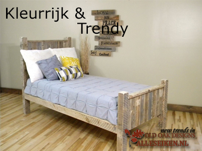 Eikenhouten bedden, die maak je gewoon zelf
