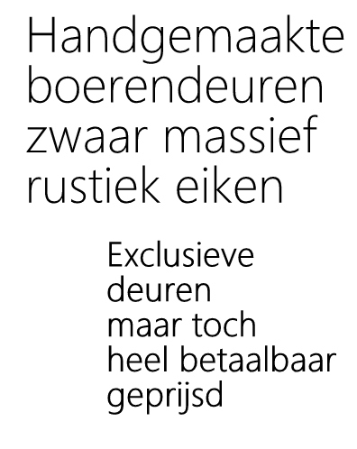 Ga je een eiken deur kopen? Kom dan zeker ook eens bij ons kijken. Alleseiken.nl heeft heel veel keus.
