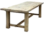 Side board eiken eettafel, dit soort eettafels zie je niet veel. Super stoer, de zwaarste eiken eettafel uit ons assortiment.