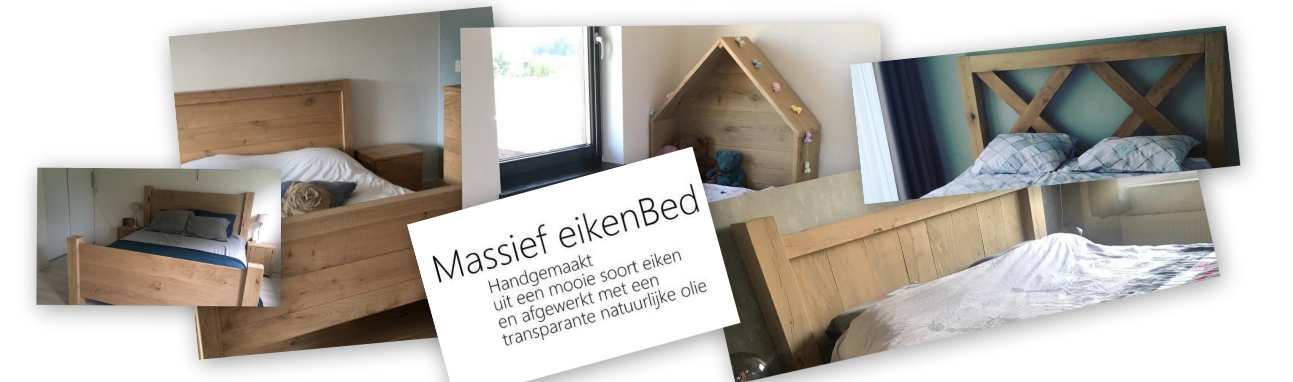 Eiken bedden collectie in Renswoude. Eiken bedden showroom in Renswoude.