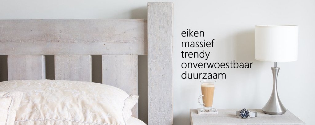 Eikenhouten bedden. Ook voor een eikenhouten bedombouw