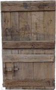 Handgemaakte oud eiken deur