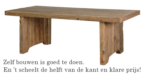 Zelf een eiken tafel maken?, natuurlijk doe je dat zelf