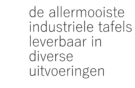 Een industriële eettafel kopen. Eiken tafelblad met metalen onderstel.